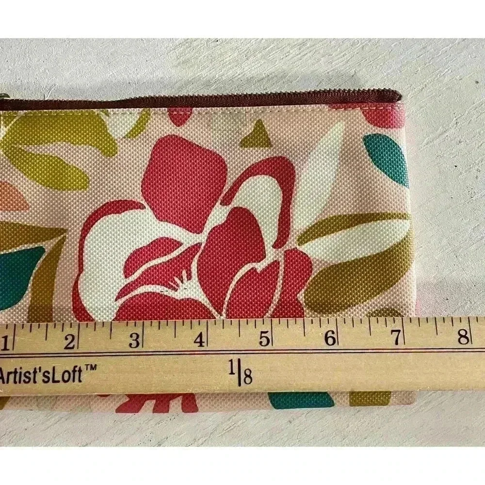 Fossil Multi- Color‎ Floral Botanical Zip Around Clutch Wristlet